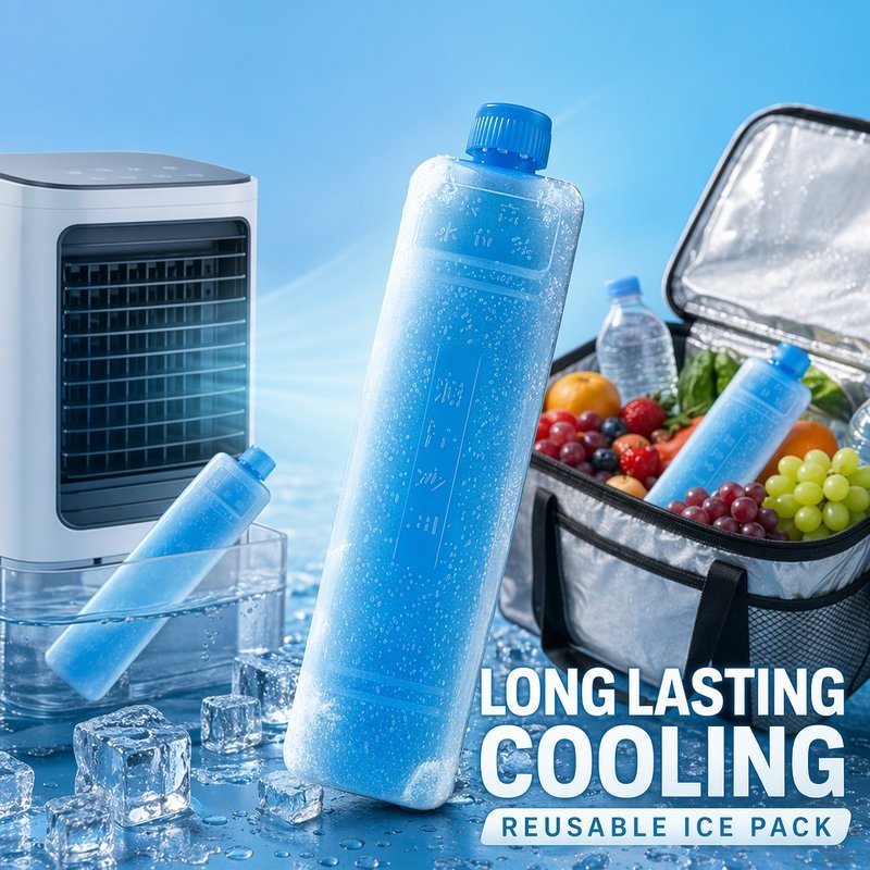 กล่องทําความเย็นตู้แช่แข็งแพ็คน้ําแข็งแบบใช้ซ้ําได้ Keep Fresh Cooler Lunch Bag Pek Ais Sejuk MY