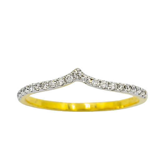 Happy Jewelry แหวนเพชรทรงปีกนก ประดับพลอย แหวนเพชร แหวนทองเพชรแท้ ทองแท้ 37.5% PL112