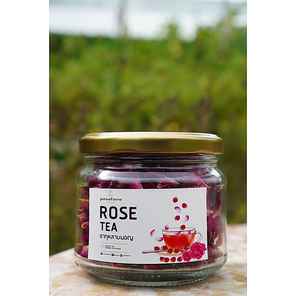 Organic Rose Tea ชากุหลาบมอญไกลกังวล อบแห้ง