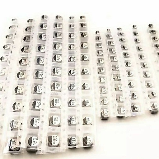 5PCS SMD Electrolytic Capacitor อลูมิเนียม 6.3V 10V 16V 25V 35V 50V 63V 100V 400V 1UF 4.7UF 10UF 47UF 100UF 470 680 1000UF
