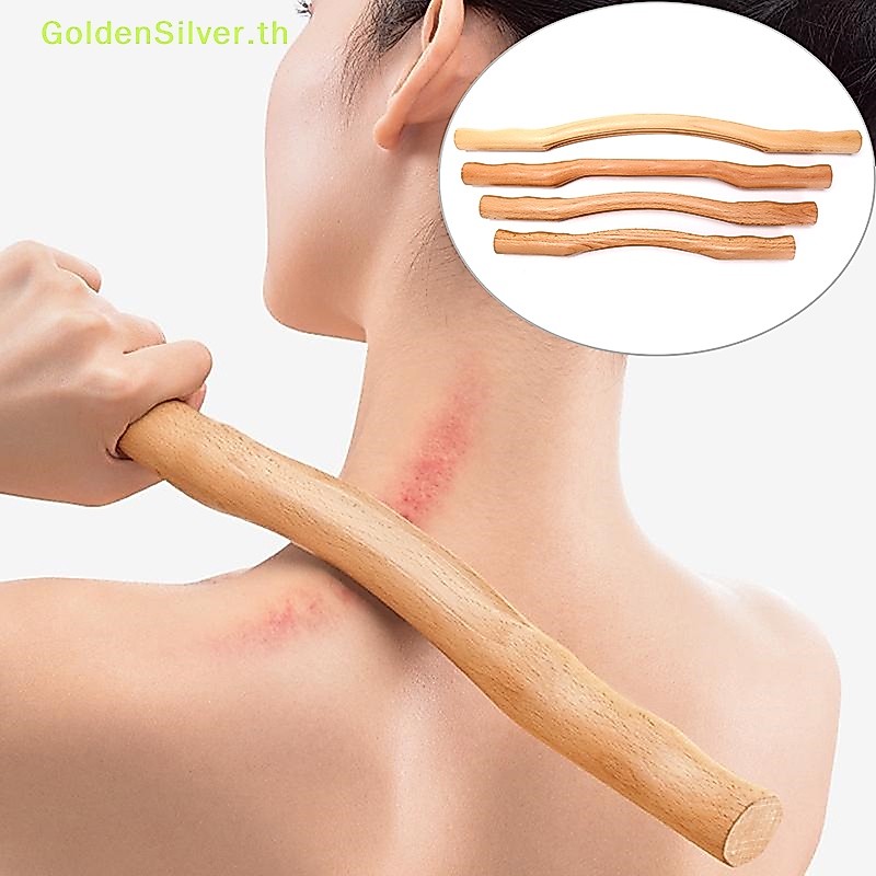 Goldensilver แท่งไม้ไผ่ สีเงิน สําหรับนวดคอ ไหล่ หลัง