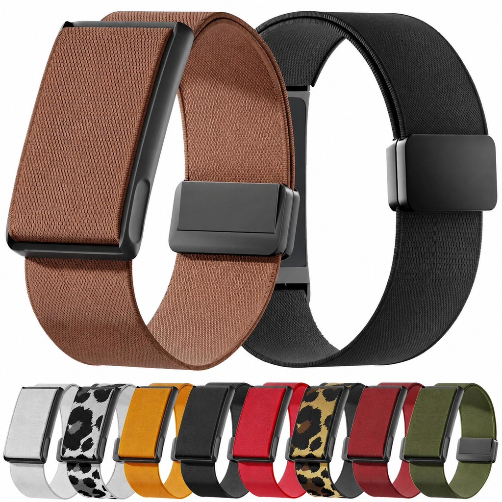 สายรัดหัวเข็มขัดแม่เหล็กไนลอนสําหรับสายรัดข้อมือสร้อยข้อมือวง Amazfit Helio