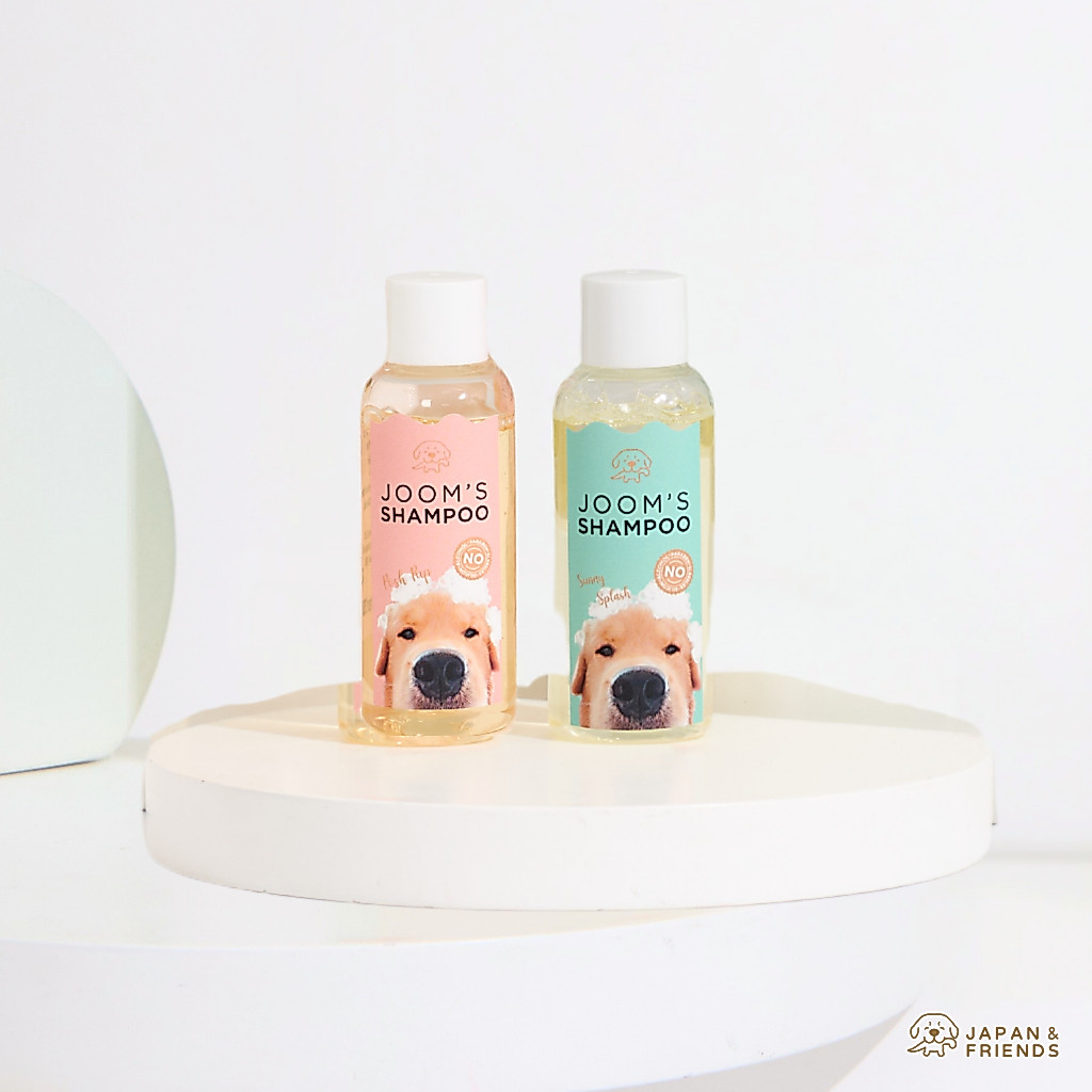 Tester 50ml. JOOM ' S SHAMPOO แชมพูสำหรับสุนัขและแมว สูตรอ่อนโยน ไม่มีสารอันตราย