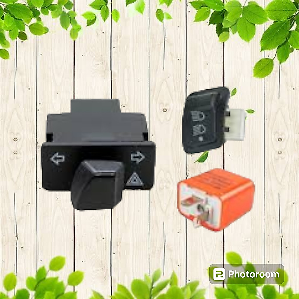 110iสวิทช์ไฟหน้า 3สเต็ป + สวิทช์ไฟเลี้ยวผ่าหมาก + รีเลย์ไฟเลี้ยวแต่ง (3ชิ้นครบชุด)HONDAทุกรุ่น