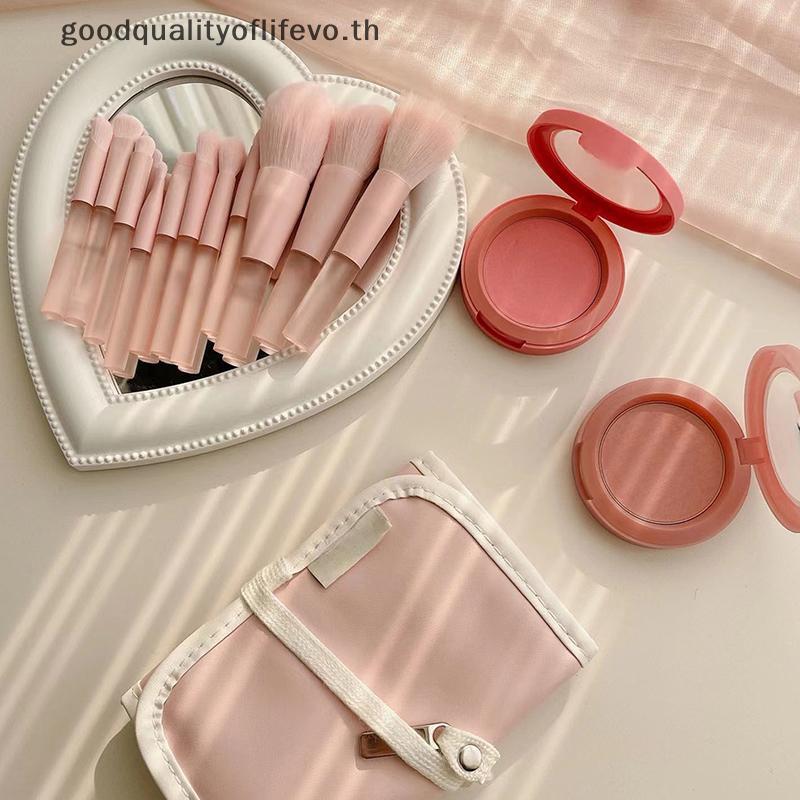 L&Z 10 ชิ้น Mini Cherry Blossom แปรงแต่งหน้าแต่งหน้าใบหน้าคอนซีลเลอร์ Foundation อายแชโดว์ชุดแปรง Tr