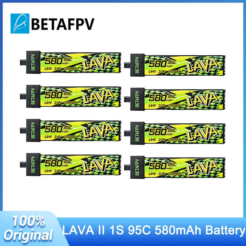 ใหม่ BETAFPV 580mAh แบตเตอรี่ LAVA II 1S 95C 3.8V LiHV แบตเตอรี่ BT2.0 สําหรับ Air75, Meteor75 Pro, 