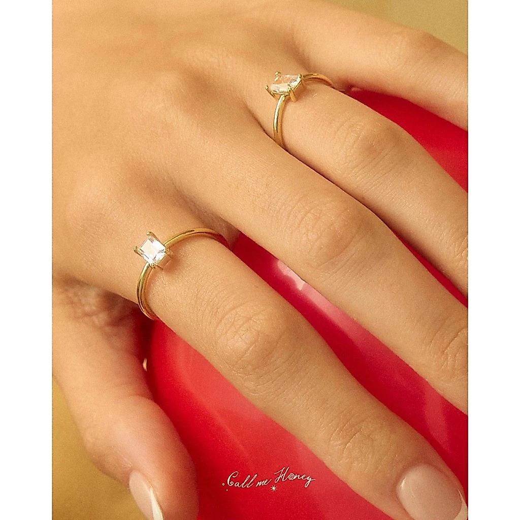 Julys - baguette ring แหวน