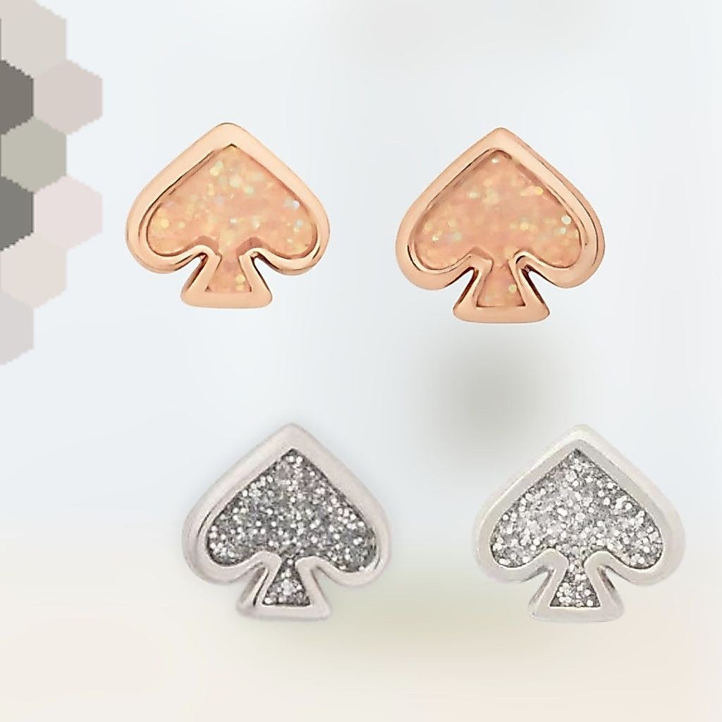 ต่างหู สร้อยคอ Everyday Spade Enamel Studs