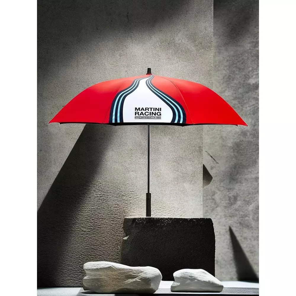 ร่มพับอัตโนมัติ ลาย Martini สำหรับ Porsche