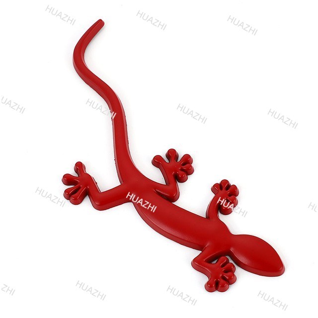 3D โลหะ Gecko Badge Emblem Trunk สติกเกอร์สําหรับ Audi Sline A4 A3 A1 A5 A6 A7 B6 B7 B5 Q3 Q5 Q7 Qua