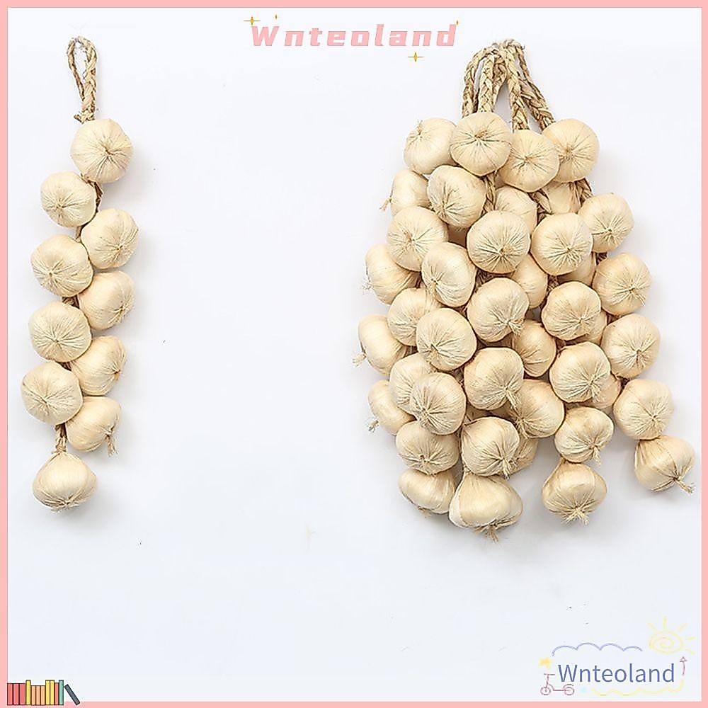 WNTEOLAND อุปกรณ์ครัวจําลองสายพริกกระเทียมปลอม
