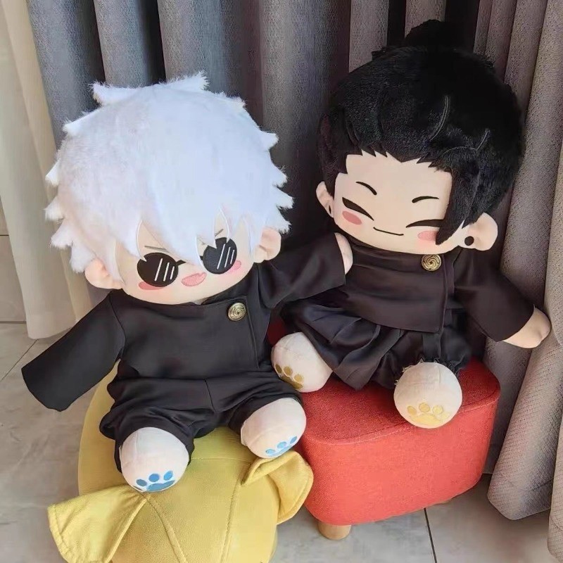 40 ซม.Jujutsu Kaisen Gojou Satoru Getou Suguru ตุ๊กตาผ้าฝ้ายนั่งของขวัญสําหรับเด็กผู้หญิง