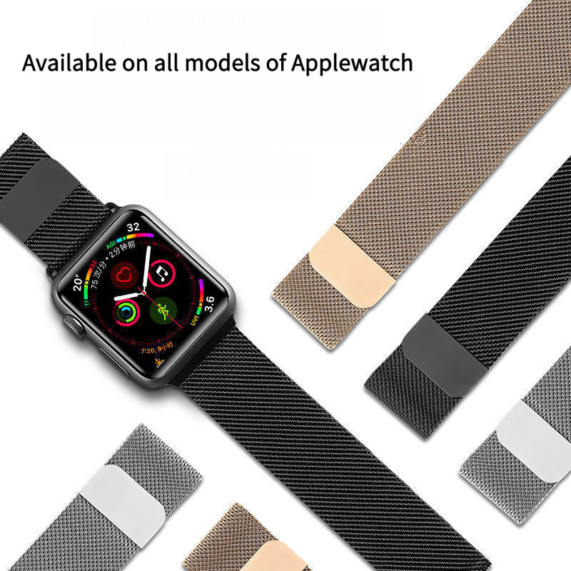 เหมาะสําหรับสาย Apple Watch Milanese สายสแตนเลส สาย Apple Watch SE