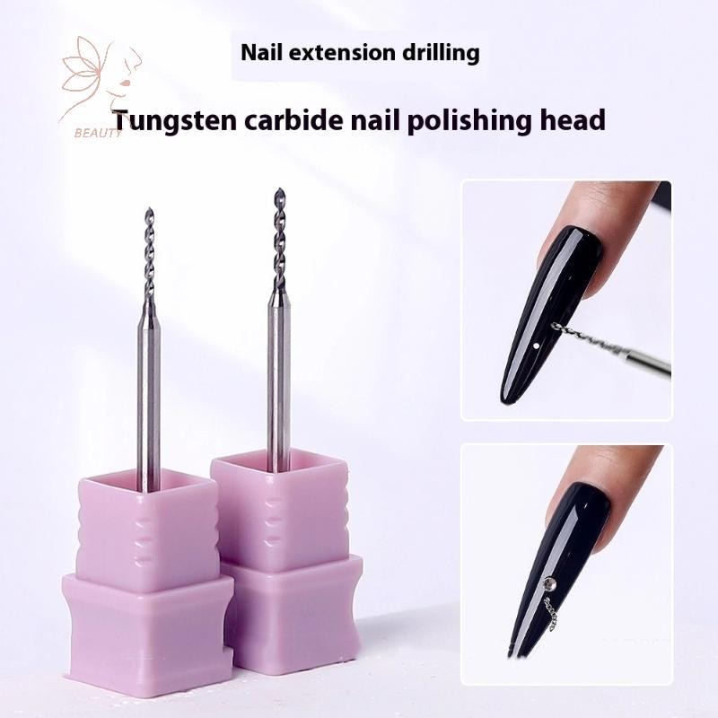 เจาะเล็บ 1.0/1.2 มม. Pierce Bits สําหรับเปิดแหวนเล็บ ตกแต่งและขยายเครื่องประดับเล็บ {TH}