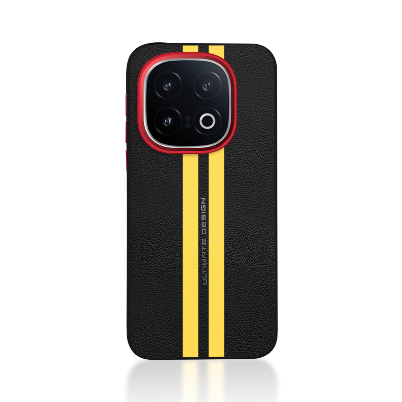 สําหรับ Vivo iQOO 13 กรณีหรูหรา PU หนังติดตามเลนส์โลหะป้องกันกล้องสําหรับ VIVO iQOO 13