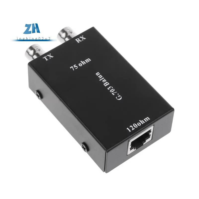 2.048Mbps G703 Coaxial BNC to RJ45 Transmitter E1 Converter Balance to Unbalance 75 Ohm to 120 Ohm I