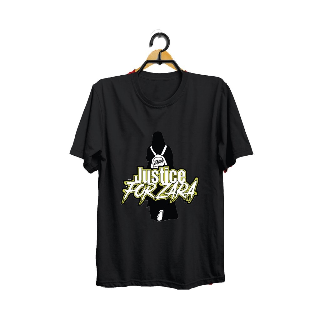 2025 justice สําหรับ Zara Qairina เสื้อผ้าเสื้อยืดแขนสั้น justice สําหรับ Zara-Zara Qairina Stop bul