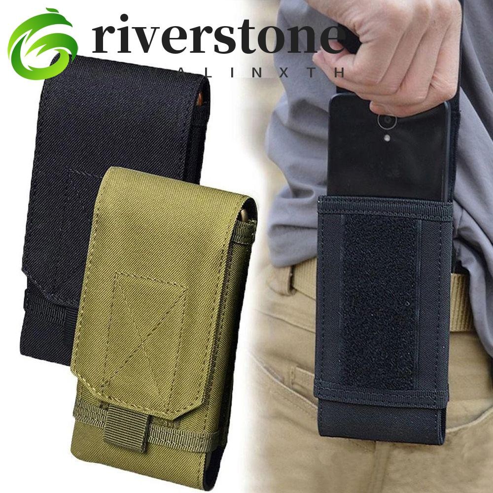 Riverstone กระเป๋าเข็มขัดกลางแจ้ง Camping Outdoor Belt กระเป๋าคาดเอวไนลอนอเนกประสงค์กระเป๋าโทรศัพท์มือถือซิปเอว Pack