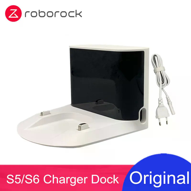 Original Roborock อุปกรณ์เสริม Charger Dock สําหรับ S50 S51 S55 S5 MAX S6 S6MaxV หุ่นยนต์เครื่องดูดฝุ่นอะไหล่ซ่อม