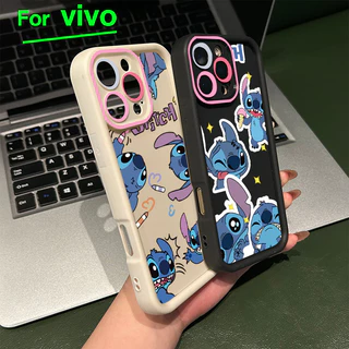 สำหรับ Vivo เคสโทรศัพท์วิโว่ ตัวการ์ตูนน่ารัก Y200 Y20 Y20s กรอบเลนส์สีชมพู Y12s Y12A Y17 Y12 Y15 Y11 Y12i Y15A โ
