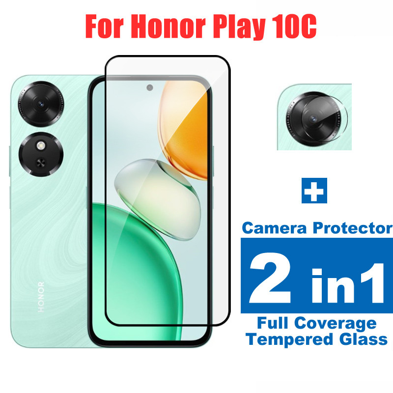 สําหรับ Honor Play 10C กระจกนิรภัยเต็มรูปแบบสําหรับ Honor Play 10T 9C 9T 8T 7T Pro X7d X6c X9 X9a X9