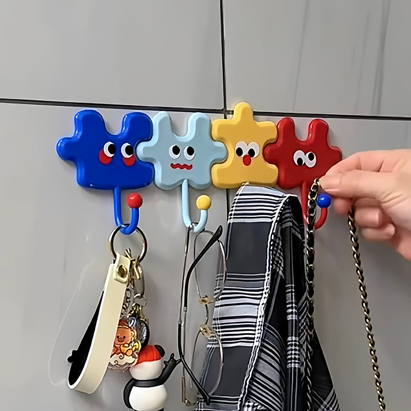 Dopamine Puzzle Hooks ชั้นวางตะขอกาวติดผนังตกแต่งบ้าน ราคา ถูกที่สุด ดีลบีเคเค แกลเลอรีภาพที่ 6