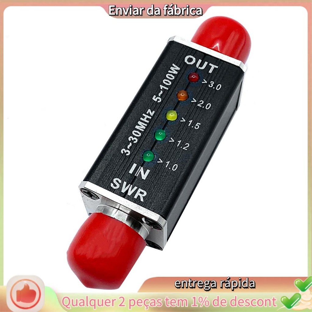 SWR Meter SWR&Power Meter 3-30MHz ความถี่ 100W สําหรับอุปกรณ์วิทยุคลื่นสั้นต่างๆ
