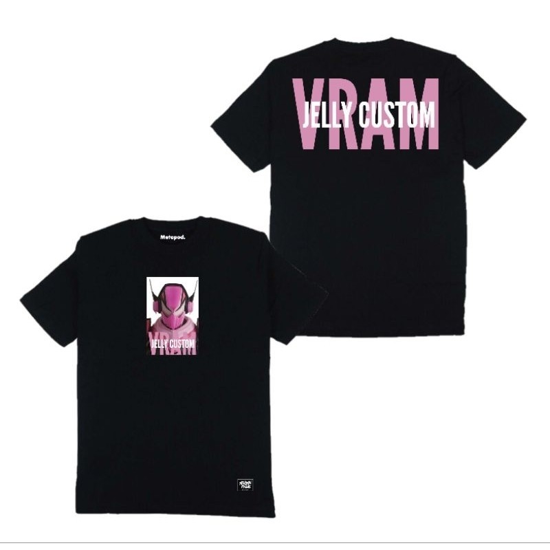 Kaos Kamen Rider VRAM Jelly CustomCotton 100%  [S-5XL]SIZE S-5XL