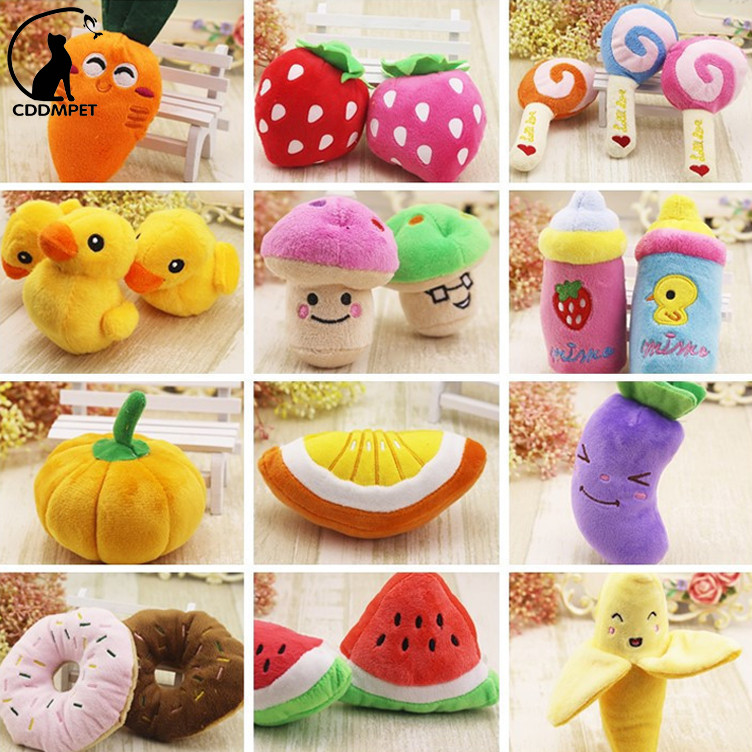 【CDDMPET】ของเล่นสุนัขเคี้ยวตุ๊กตาสัตว์เลี้ยง Squeaky ของเล่นกัดทน