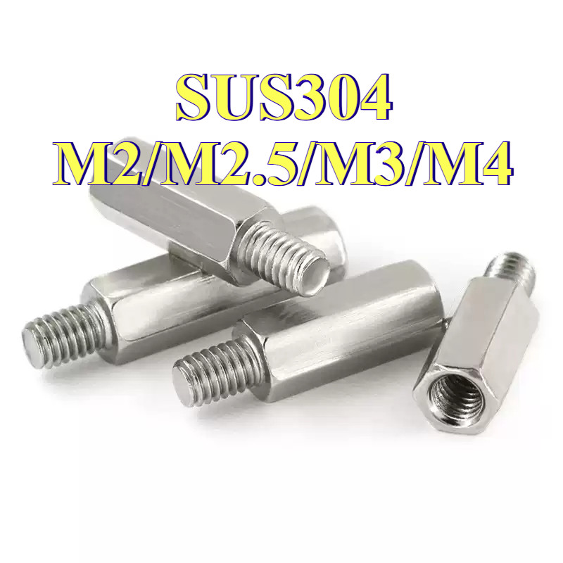 304 สแตนเลสหัวเดียวหกเหลี่ยมสตั๊ดแชสซีบอร์ดหลักเชื่อมต่อคอลัมน์แยกคอลัมน์ทองแดงคอลัมน์สตั๊ดคอลัมน์ M