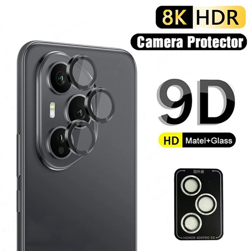 สําหรับ Honor 400 Pro 400 Lite คลิกเดียวติดตั้งตัวป้องกันเลนส์กล้องคลุมทั้งหมดแหวนโลหะกระจกเทมเปอร์ฝาครอบกล้อง