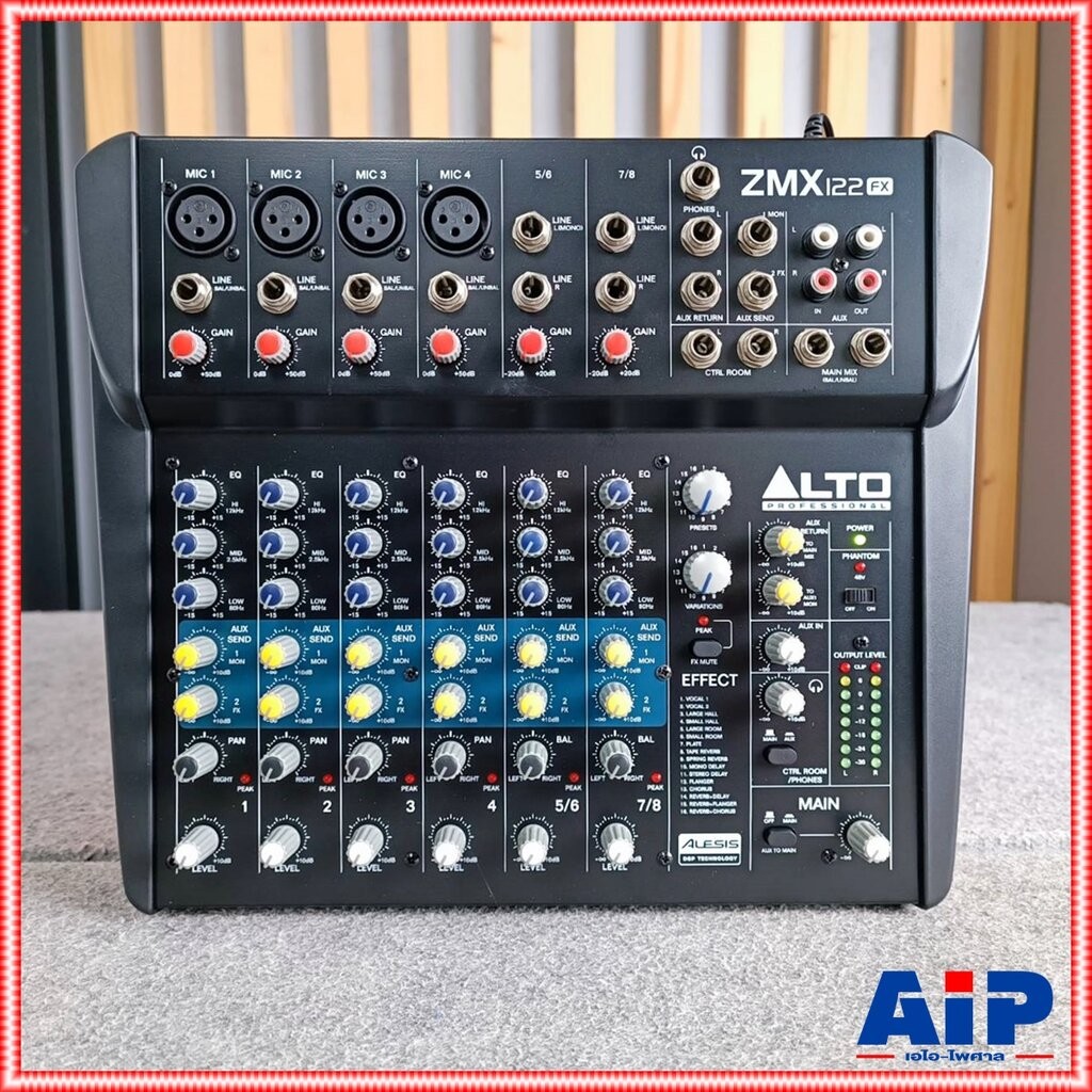 ALTO ZMX-122FX MIXER มิกเซอร์อนาล็อก มิกเซอร์ เครื่องผสมสัญญาณเสียง ZMX 122FX อัลโต้ รุ่น ZMX122FX เ