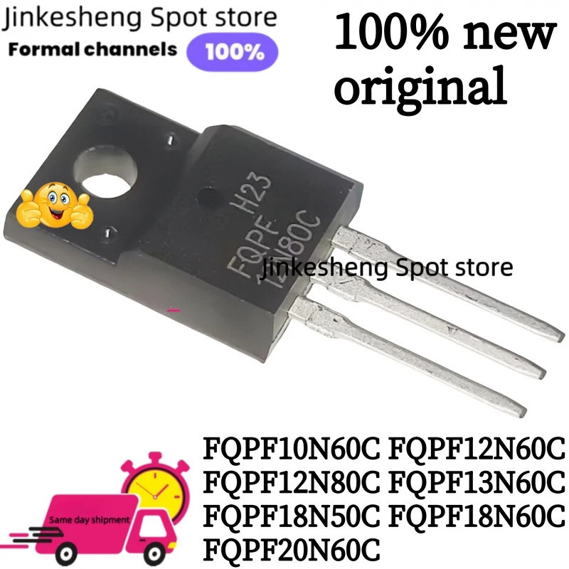 1-5PCS FQPF20N60C FQPF18N60C FQPF18N50C FQPF10N60C FQPF12N60C FQPF12N80CPF13N60C TO-220F Field Effec