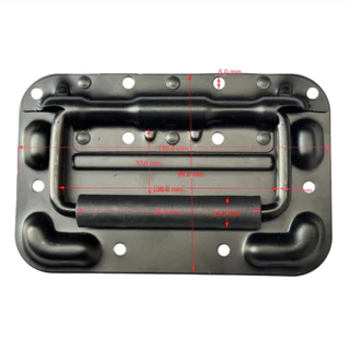 【ซื้อ 1 แถม 1 ฟรี】 มือจับสปริงเปลือยดำ แบบไม่มีสกรู มือจับสปริง ตู้ลำโพง Diyที่จับแบบพับได้ 160mmยกตู้ลำโพง