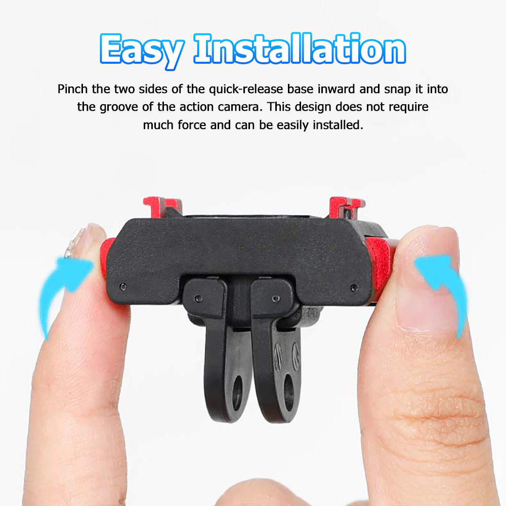 ปลดเร็ว เหมาะสําหรับ Insta360 X5/Ace Pro2/Ace/Ace Pro โลหะแม่เหล็ก Dual Mount 1/4 เกลียว Action กล้องอุปกรณ์เสริม thumbnail 4