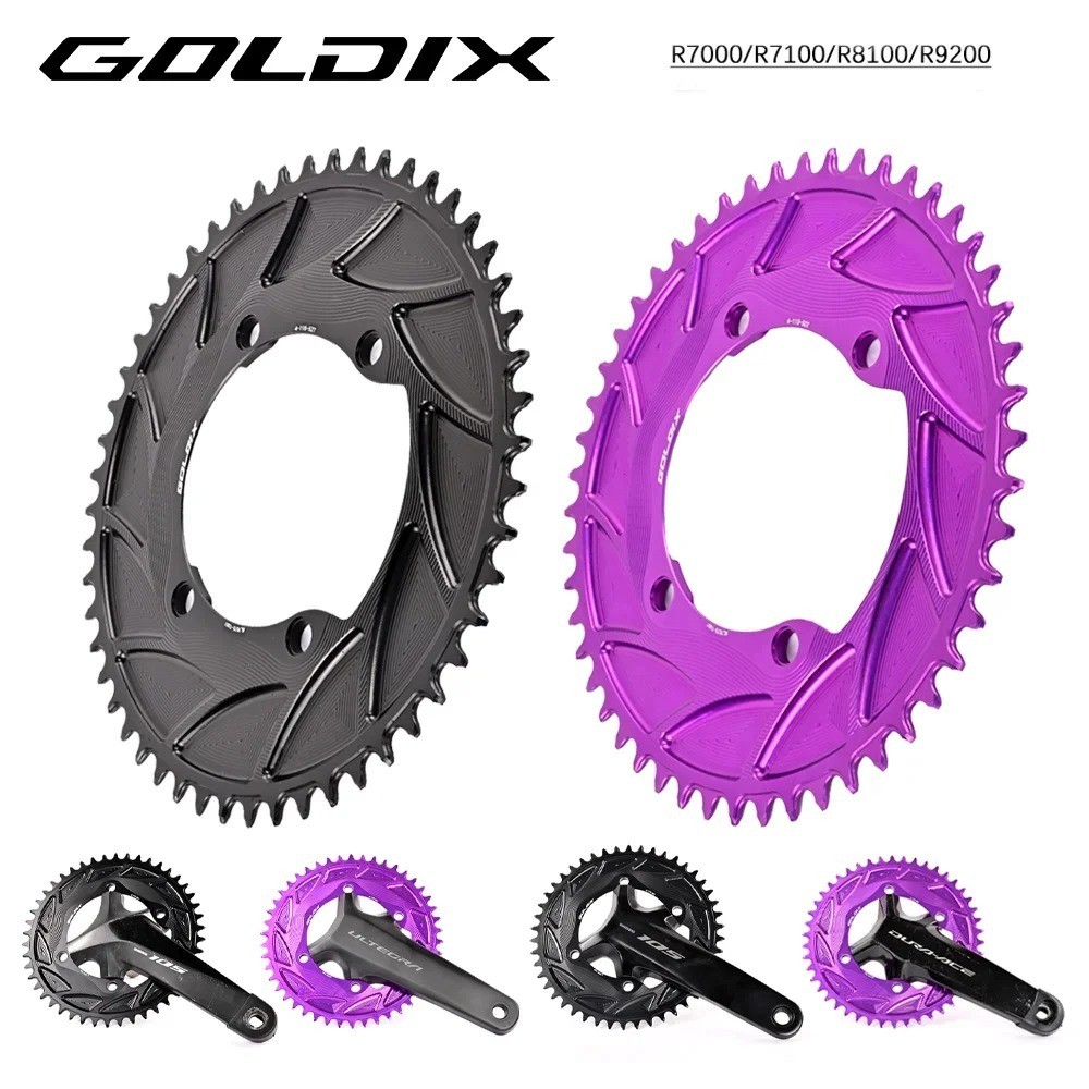 GOLDIX 110BCD Four-Claw Crankset ปรับให้เข้ากับ R7000/R7100/R8100 Crank 10/11/12S Slink ล้อ