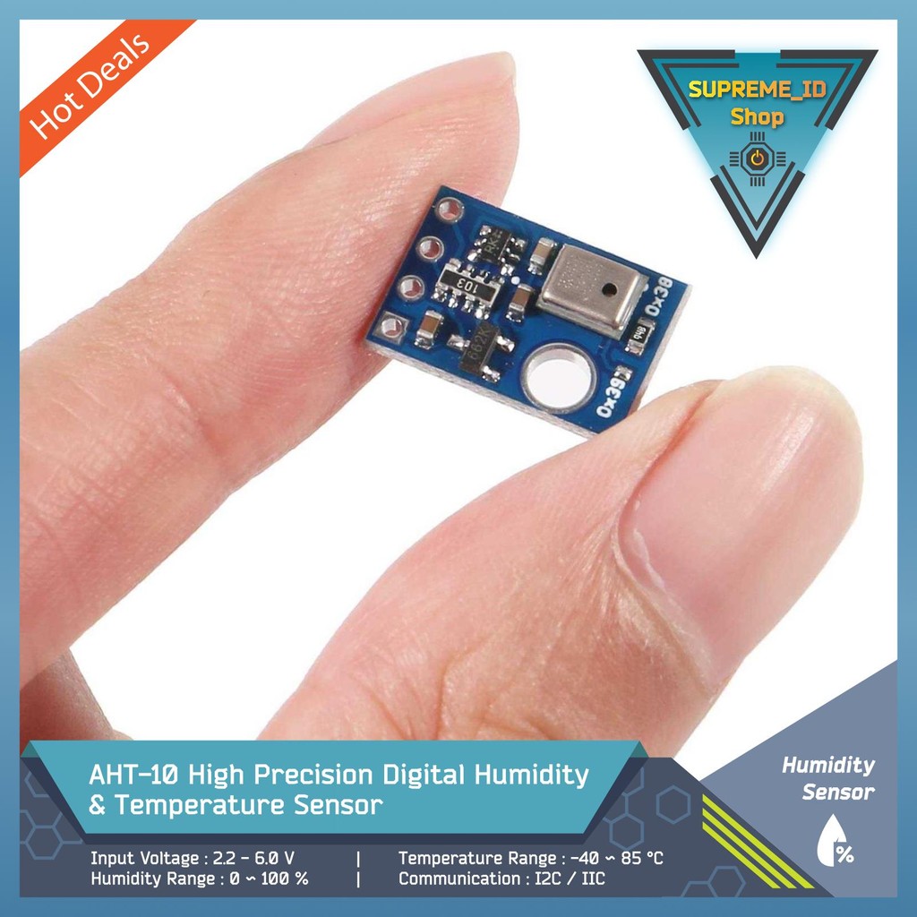 AHT10 AHT-10 อุณหภูมิและความชื้นแบบดิจิตอลความแม่นยําสูงเซ็นเซอร์ I2C IIC | ความชื้นอุณหภูมิ