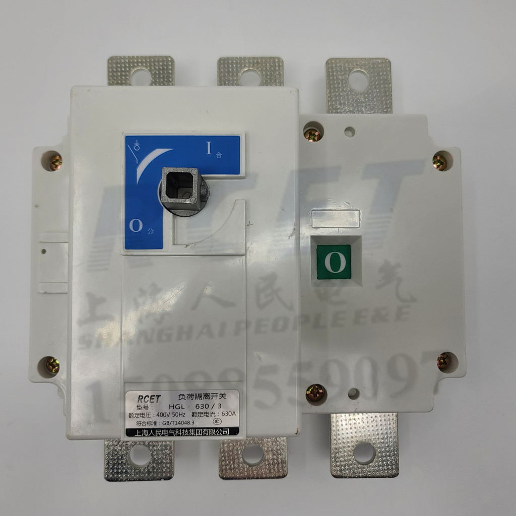 สวิตช์แยกโหลดคนเซี่ยงไฮ้ HGL-630/3 ชิ้นส่วนหนาตู้ทองแดงด้านในด้านนอก NH40 Swall สไตล์เดียวกัน