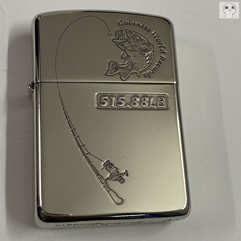 Zippo mới được sản xuất trong nước, câu cá, chống gió, dầu, khí, kiểm tra, nam, thon gọn, câu cá, kiểm tra