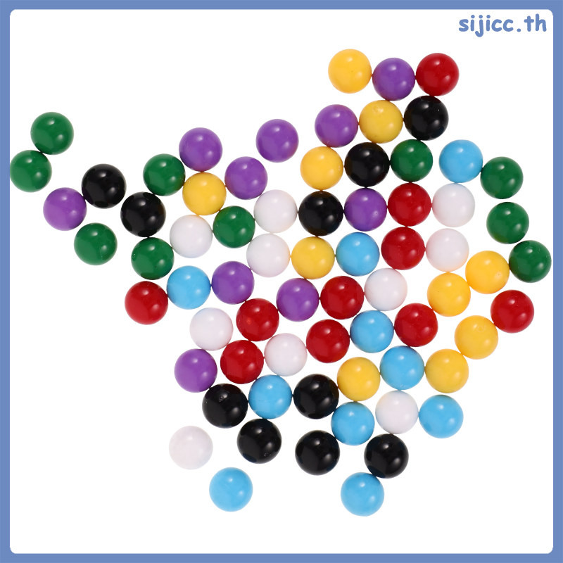 พลาสติกหินอ่อนของเล่นปลอม Gumballs Marbles นับสําหรับเด็กเคาน์เตอร์และเกมโรงเรียนประถมศึกษา sijicc