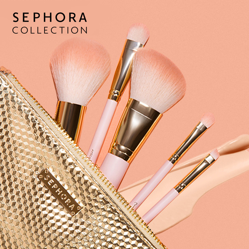 Sephora/Sephora Fun Sweet Powder Beauty Set Brush Blush Loose Powder Eyeshadow Brush แปรงแต่งหน้า
