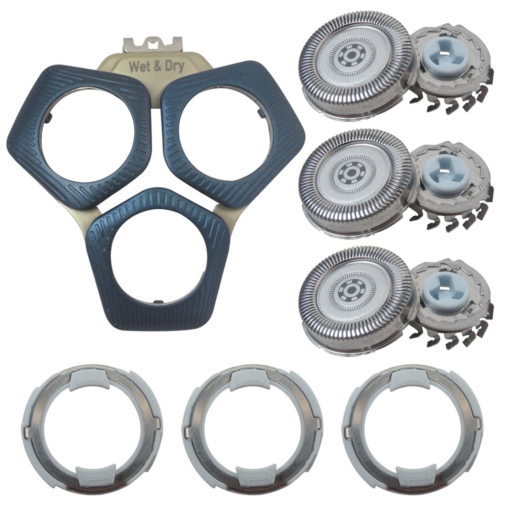 SH7150 สีฟ้าเปลี่ยนหัวโกนสําหรับ Philipss Norelco Series 7000 S7371 S7731 S7732 S7735 S7720 S7783 S 