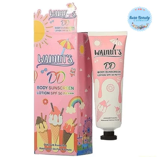 (1หลอด) Walnut's DD Body Sunscreen Lotion SPF50 PA+++ 135g. วอลนัท ดีดี บอดี้ ซันสกรีน โลชั่น spf50