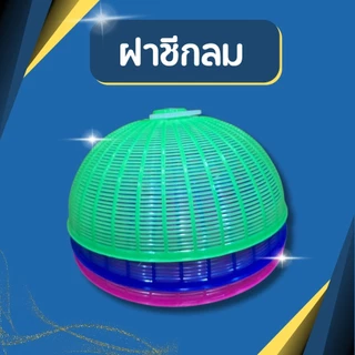 ฝาชีพลาสติก ฝาชีครอบอาหาร ฝาปิดกับข้าว กันแมลง กันฝุ่น ขนาด 16x16x12 ซม. พลาสติกเกรด A