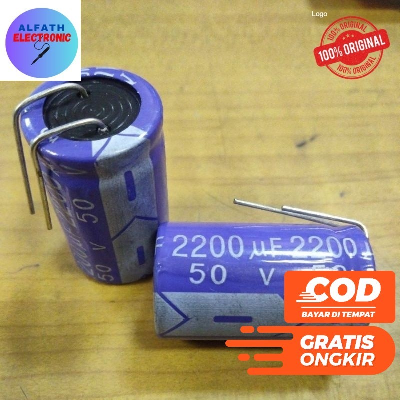 ELCO ELKO 2200UF 50V NCH AUDIO 2200 UF 2200 MICRO 50V 50 VOLT คุณภาพดีดั้งเดิม
