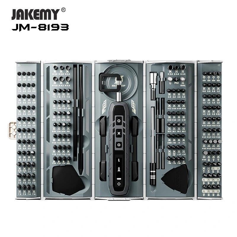 JAKEMY JM-8193 3.7V 3 ความเร็วไขควงไฟฟ้าชุด Mini คอนเทนเนอร์มัลติฟังก์ชั่น 500mAh แบตเตอรี่ Multi-bi