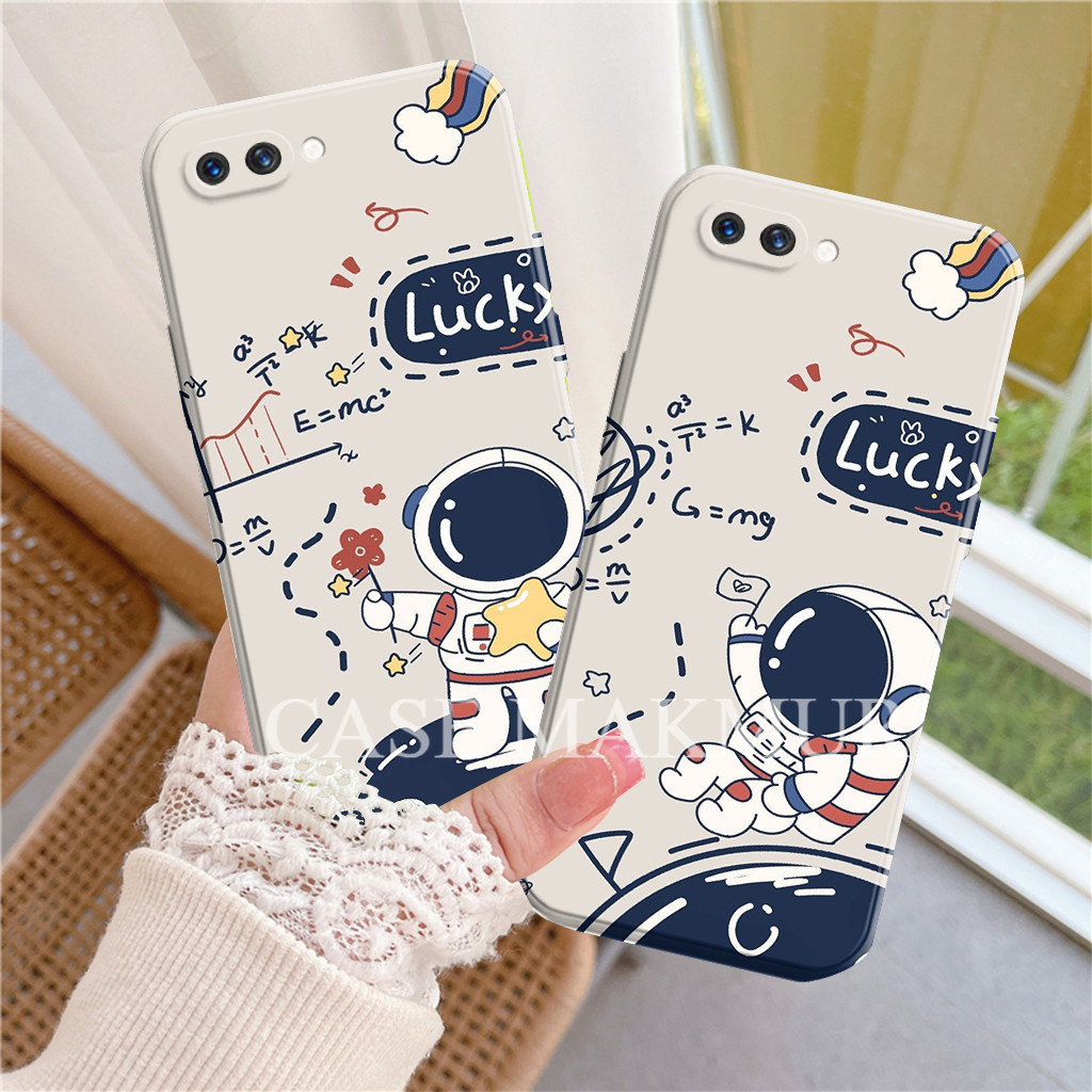 OPPO A3s/A5/A1K/C2/C1 - Softcase - Silicone Motif Astr0n4ut - เคสกันกระแทก - ตัวป้องกัน