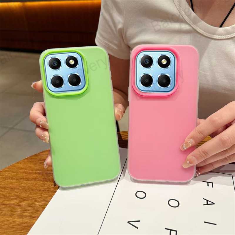 สําหรับ Honor X8B X8C Candy Color Matte Double-layer Smooth Surface Hard Shell Cover