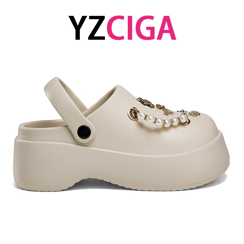YZCIGA รองเท้าคลอดสตรีแบบ Boho สำหรับชายหาด ออกแบบให้สวมใส่ง่าย มีฟังก์ชั่นกันลื่นและระบายอากาศได้ดี