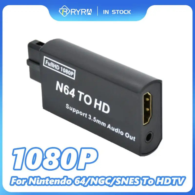 RYRA 1080P HDMI Adapter สำหรับ Nintendo 64/NGC/SNES เชื่อมต่อเกมเก่ากับทีวียุคใหม่